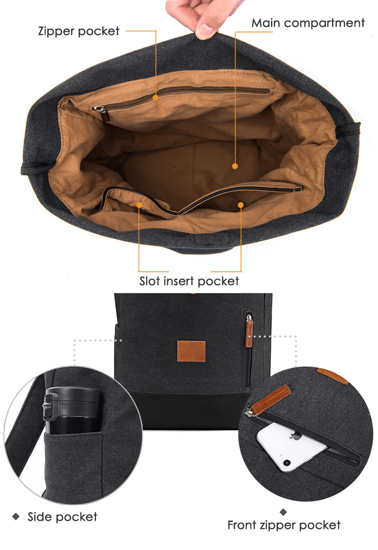 Wide Opening travel backpack