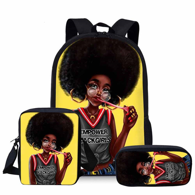 african girl school bag