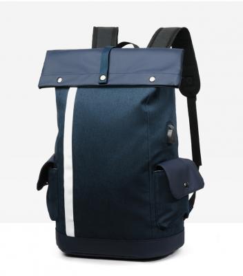 Nylon-Reiserucksack mit großer Kapazität Unisex-Business-Laptop-Rucksacktaschen Diebstahlsicherung USB Ladeanschluss Daypack Tasche