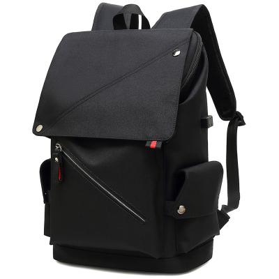 leather casual laptop backpack